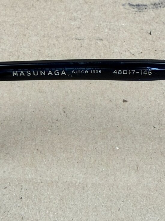 Masunaga Since 1905 Eyeglasses Frames Japan 48-17-145 Only Frame #25 main image 6